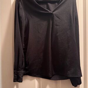 Banana Republic Black Long Sleeve Blouse